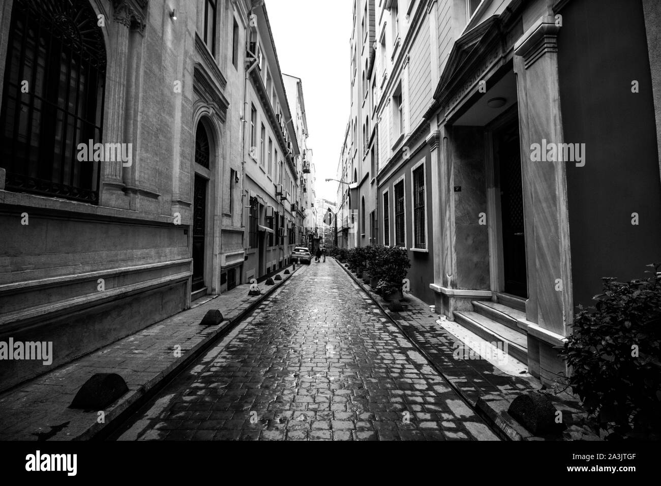 Eine Straße in Galata / Istanbul Stockfoto