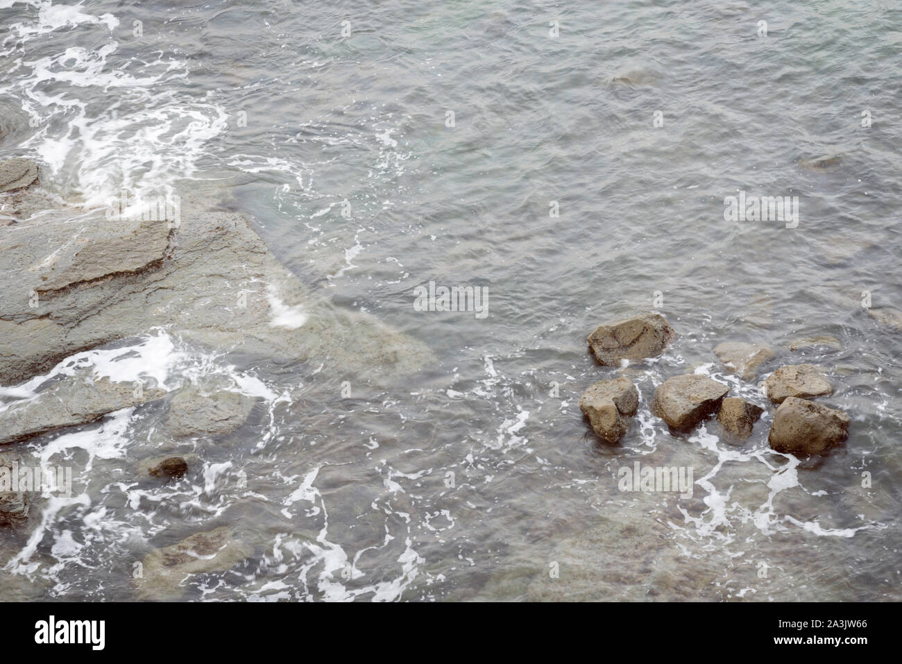 Mit Blick auf den Meer und Felsen. San Diego, Kalifornien. Stockfoto