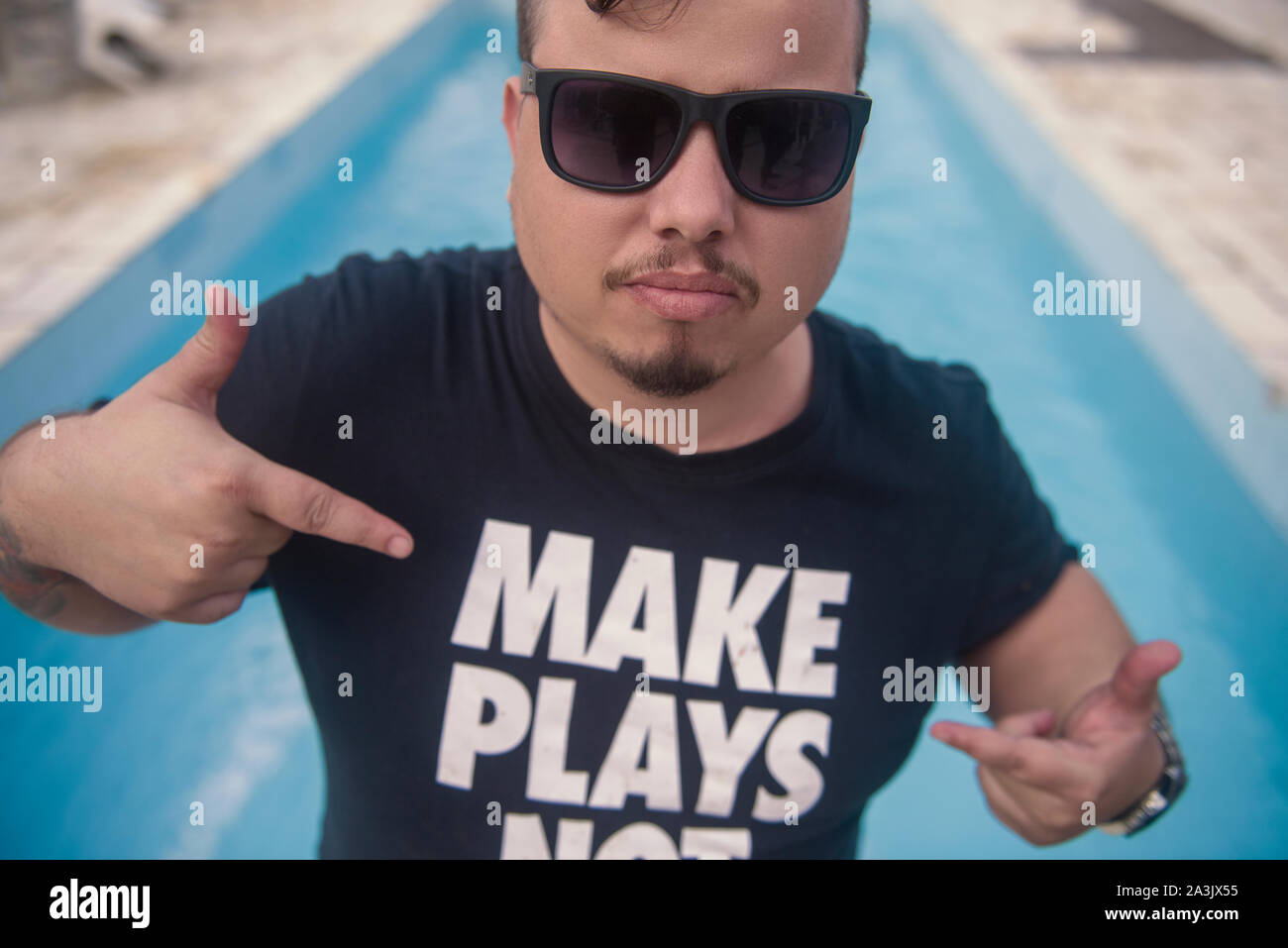 Professional Poker Player genießen Ferien im Süden von Brasilien Stockfoto