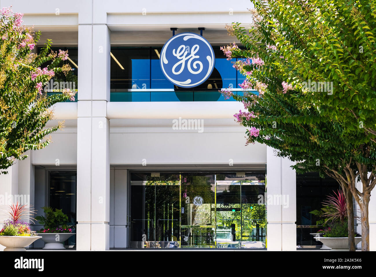 Sep 25, 2019 San Ramon/CA/USA-GE Digital Zentrale, Tochtergesellschaft von General Electric; GE Digital bietet Software und Beratungsleistungen rund um Stockfoto