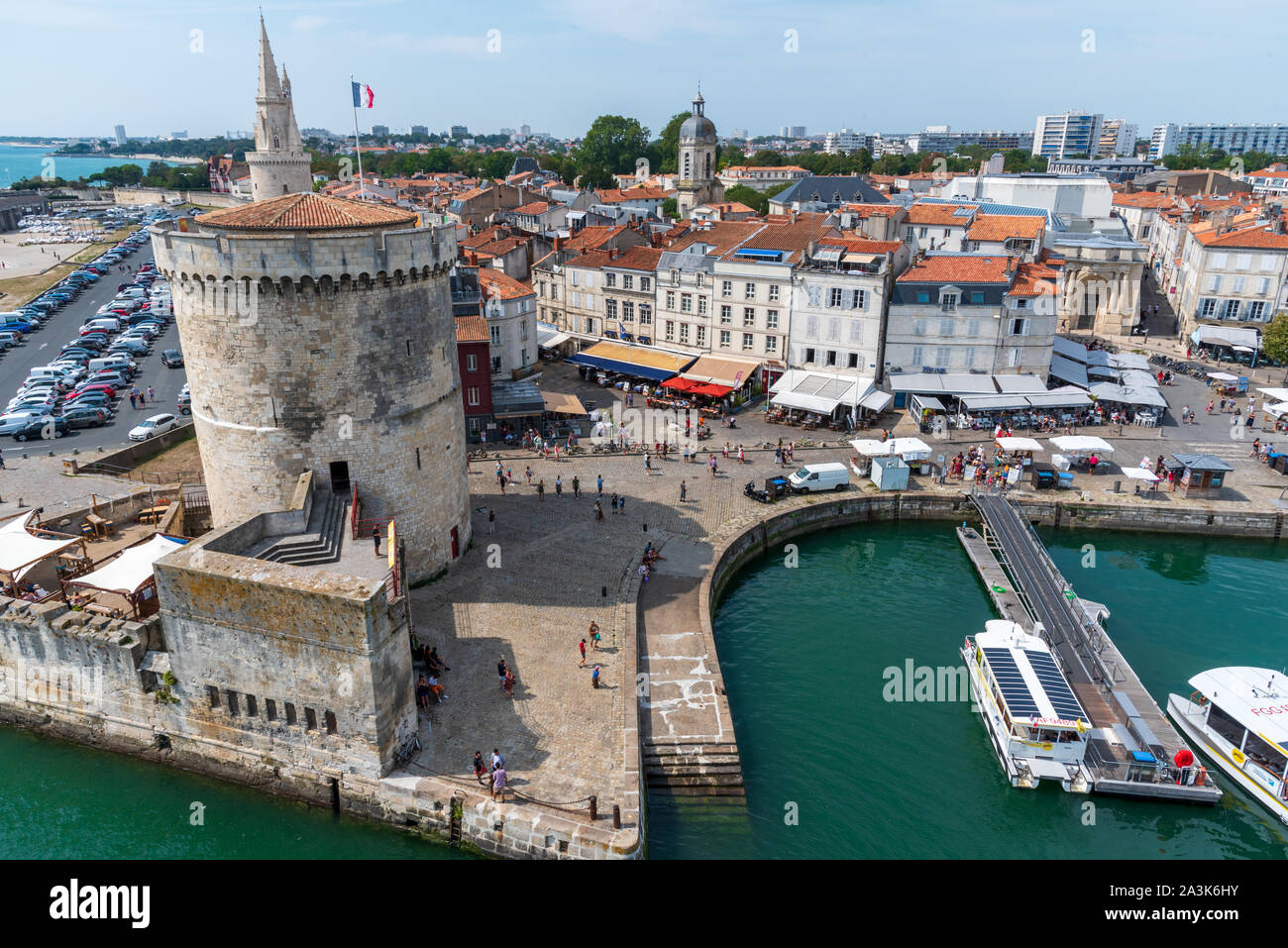 Vieux Port oder den alten Hafen von La Rochelle, Frankreich Stockfoto