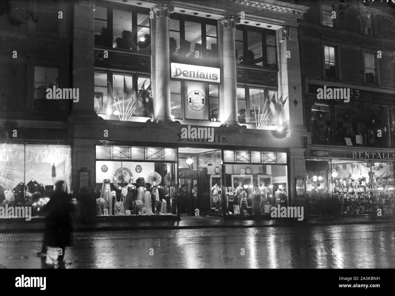 Bentalls Department Store, Clarence Street, Kingston c 1925 Foto von Tony Henshaw Stockfoto