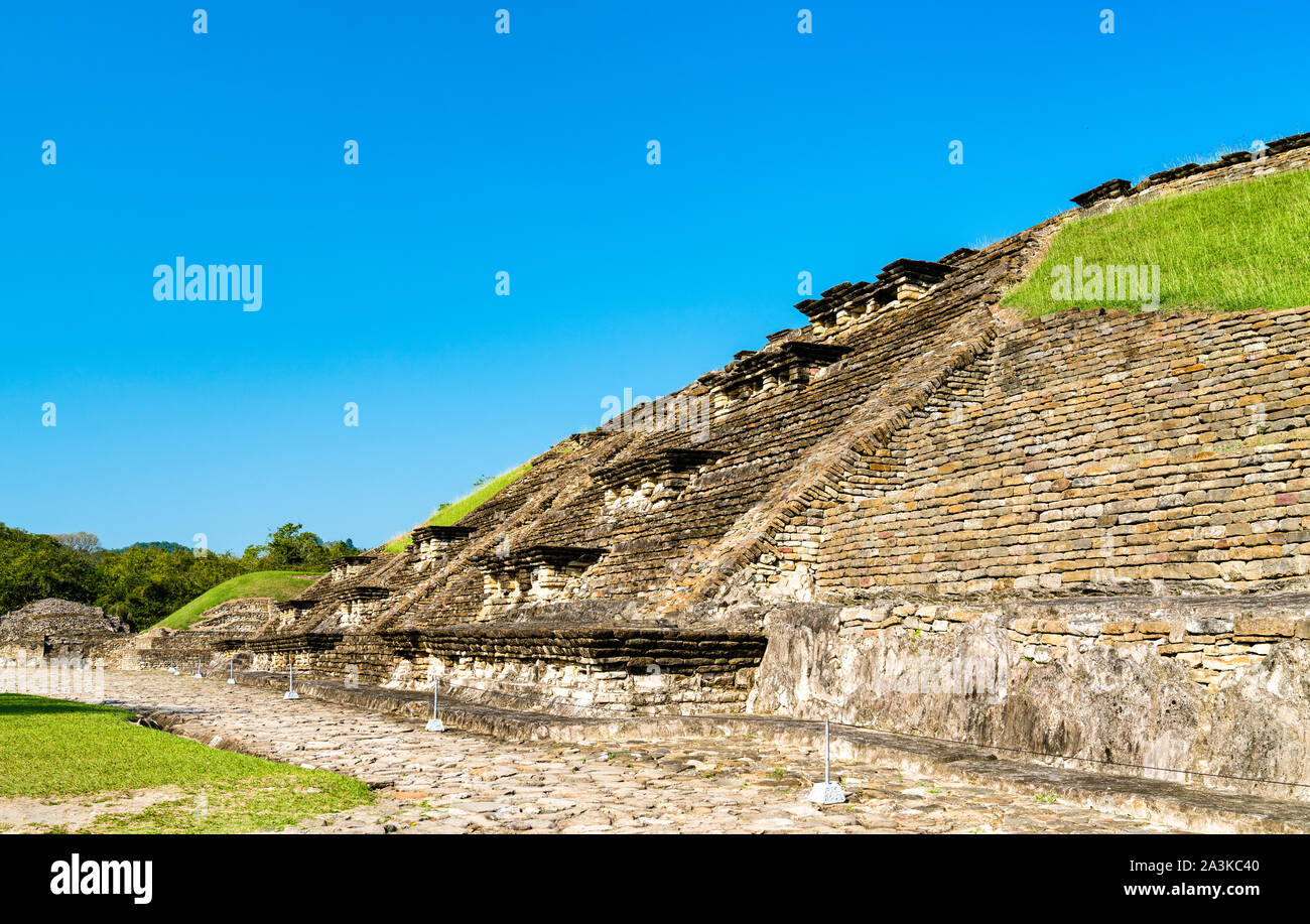 Pyramide von El Tajin, einer Präkolumbianischen archäologischen Stätte in Mexiko Stockfoto