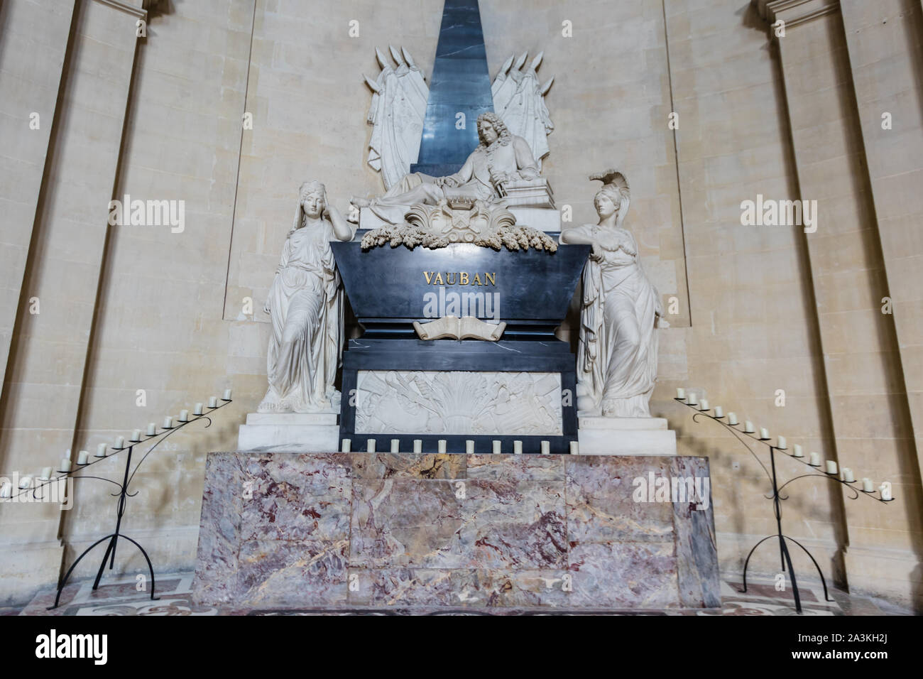 Von Vauban Mausoleum in Les Invalides, Paris Stockfoto