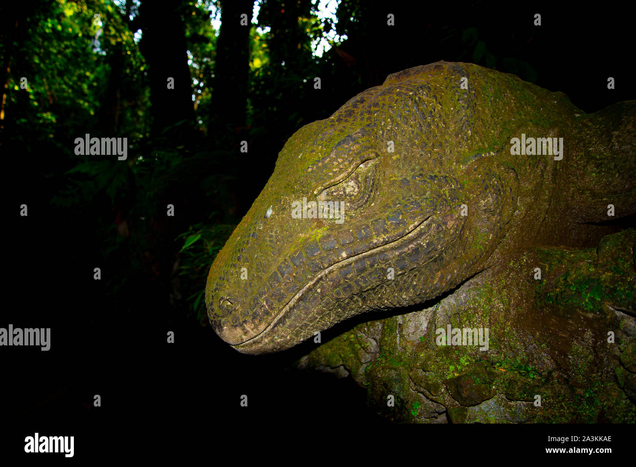 Komodo Dragon Statue - Indonesien Stockfoto