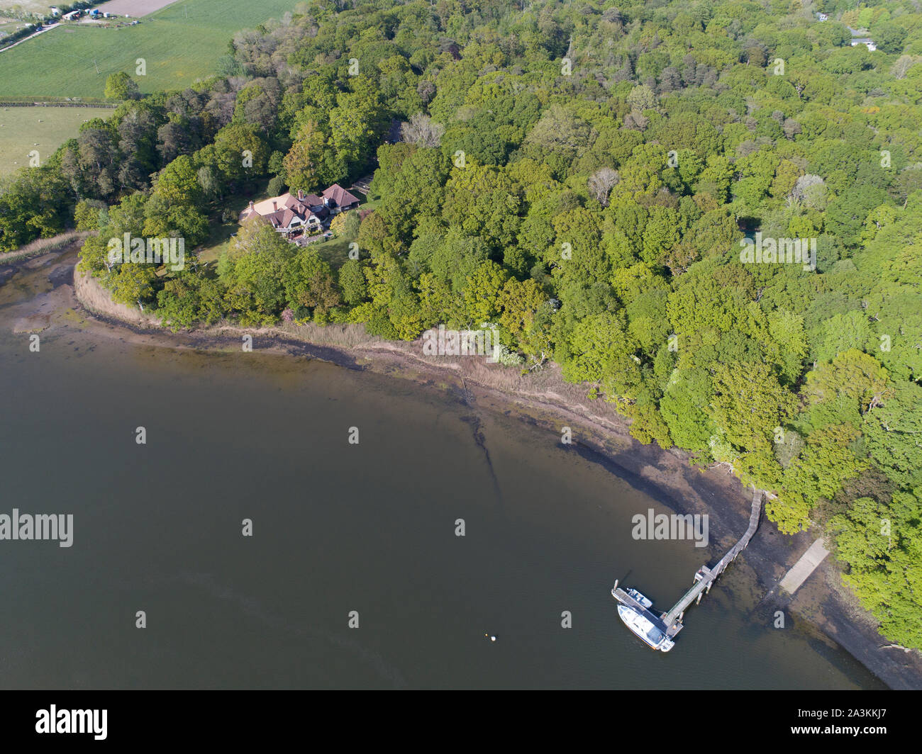 Luftaufnahmen von Ufer Stockfoto