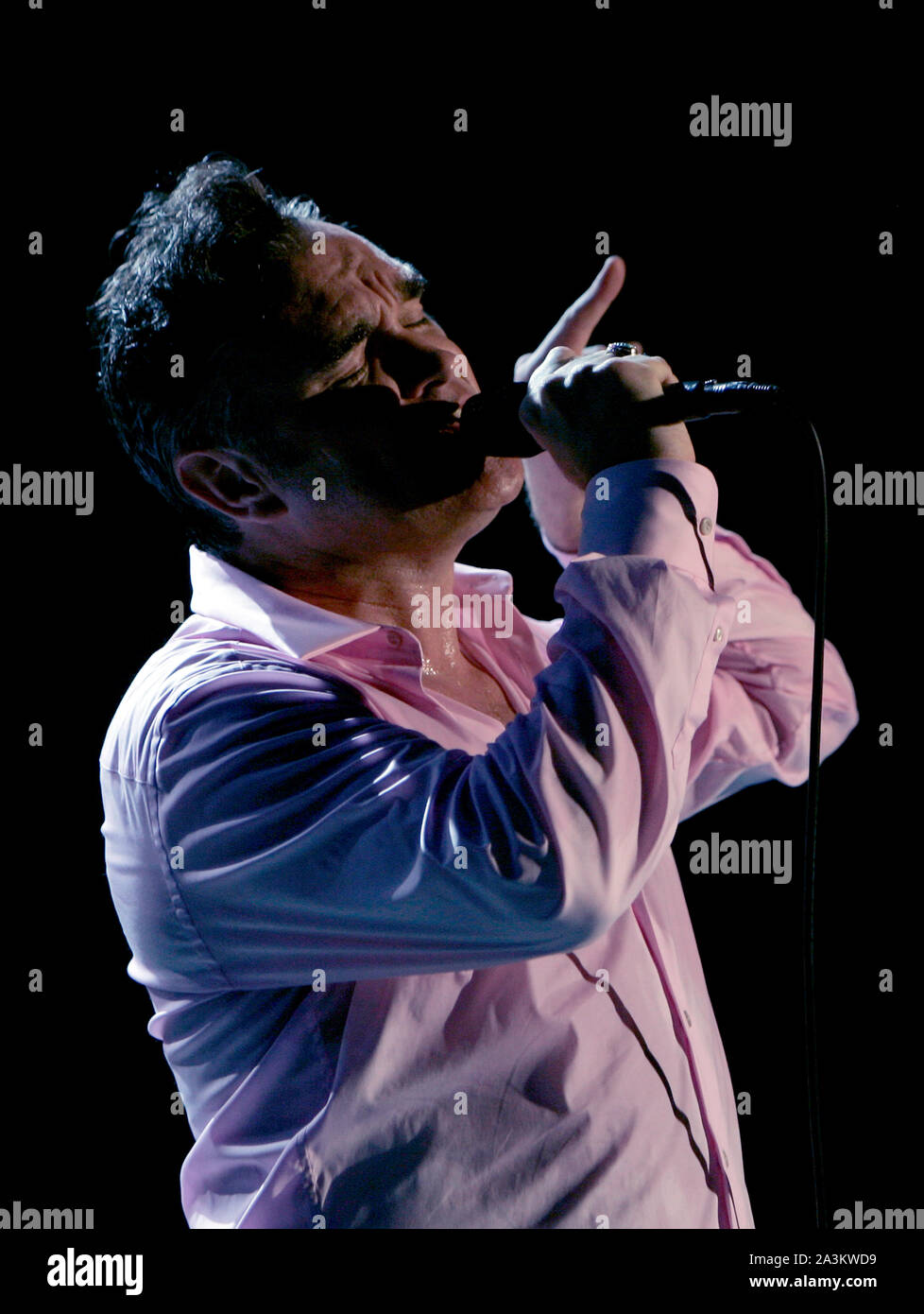 Steven Patrick Morrissey im Süden von South West Music Festival in Austin. Stockfoto