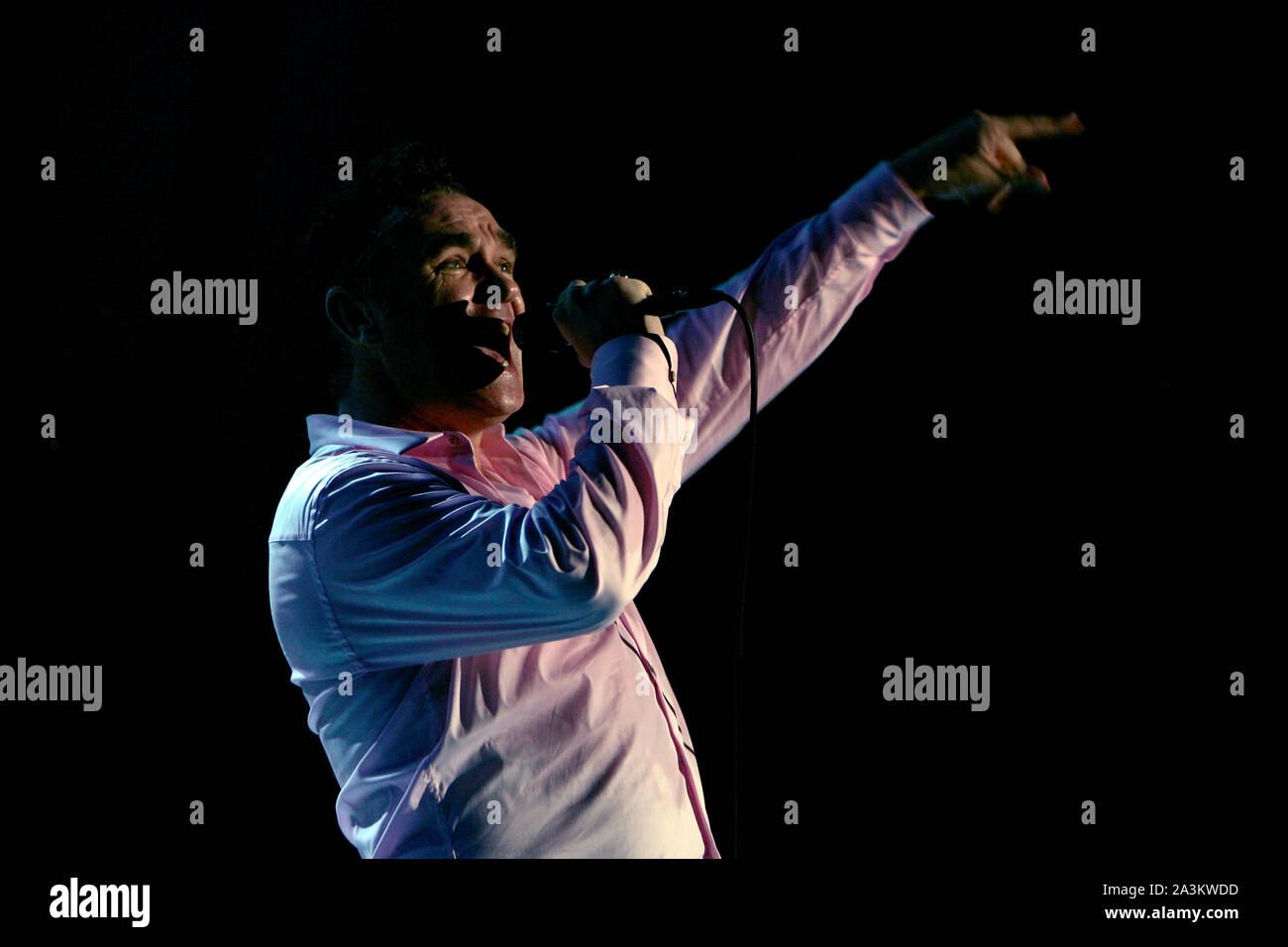 Steven Patrick Morrissey im Süden von South West Music Festival in Austin. Stockfoto
