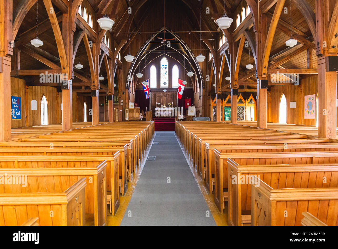 Kirche in Trinity, Neufundland, Kanada Stockfoto