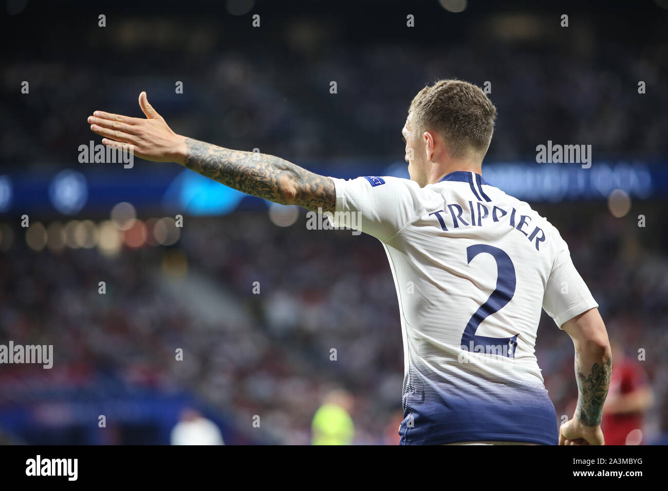 MADRID, Spanien - Juni 01, 2019: Kieran Trippier (Tottenham) dargestellt, während das Finale der UEFA Champions League 2019/20. Stockfoto