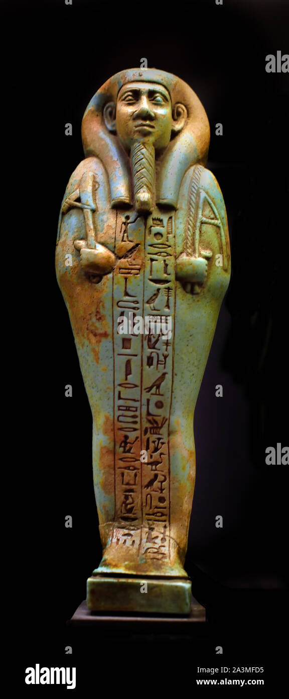 Beerdigung Bediensteten der Horakhbit königlicher Schreiber um 650 v. Chr. (Anfang der 26. Dynastie) Steingut Ägypten, Ägyptische Stockfoto