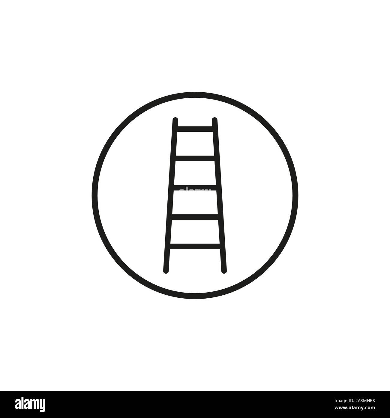 Leiter, Treppe Symbol. Vector Illustration, flache Bauform. Stock Vektor Leiter, Treppe Symbol. Vector Illustration, flache Bauform. Stock Vektor