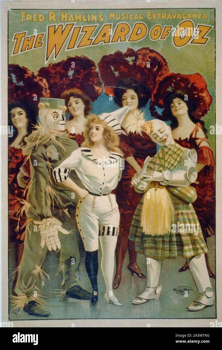 Zauberer von Oz Vintage Poster Kunst Stockfoto