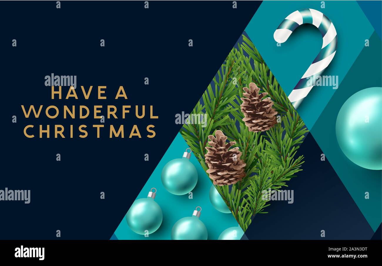 Eine blaue Abstract christmas background Layout. Vector Illustration. Stock Vektor