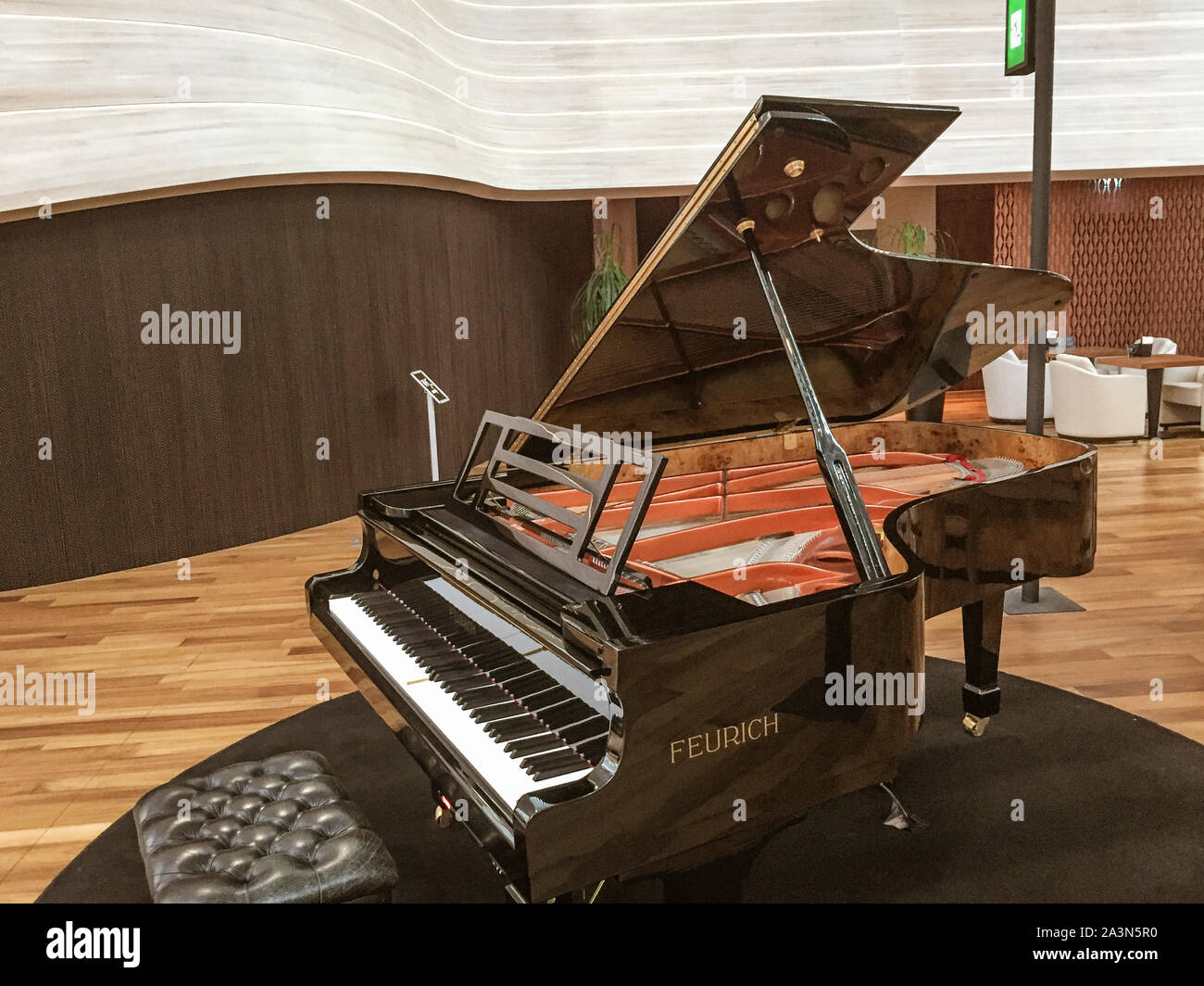 Aufrechte klassisches Klavier. Stockfoto