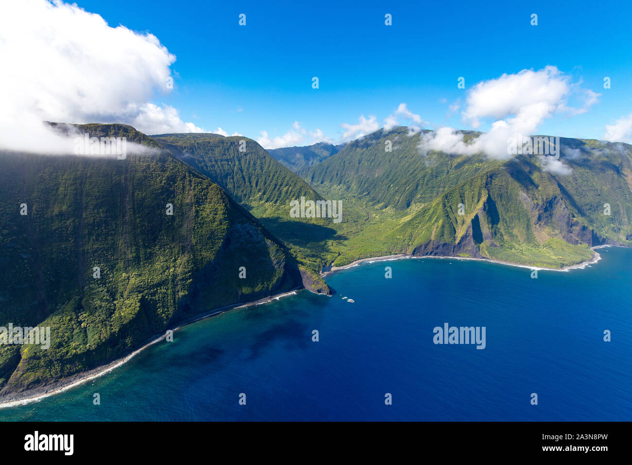 Wailau Tal, North Shore, Molokai, Hawaii Stockfoto