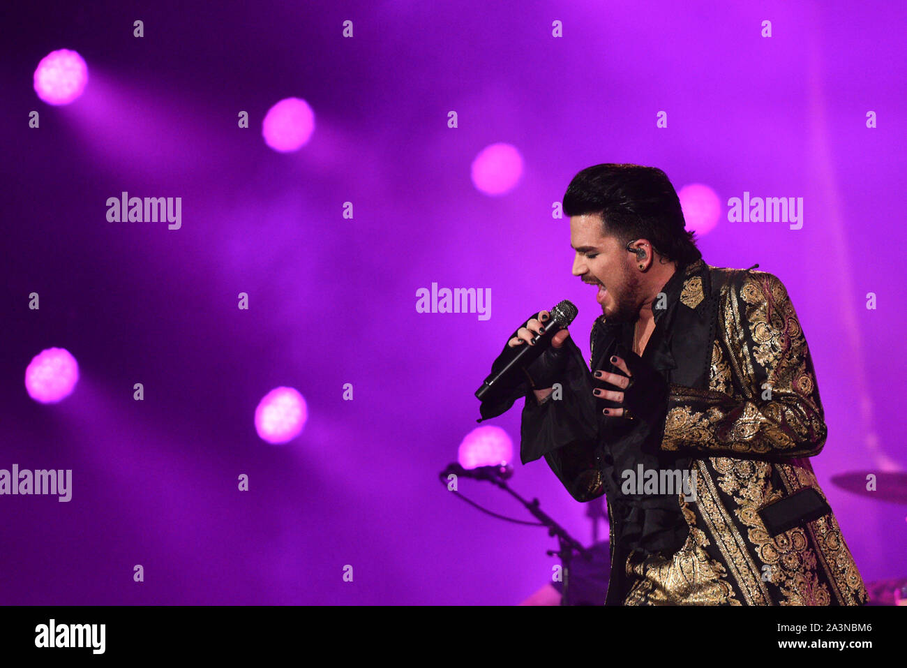 Globale Bürger Festival, Central Park, New York, USA - 28 Sep 2019 - Königin - Adam Lambert Stockfoto