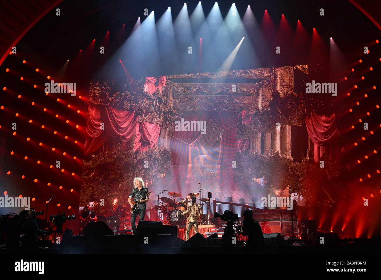 Globale Bürger Festival, Central Park, New York, USA - 28 Sep 2019 - Königin - Brian May Stockfoto