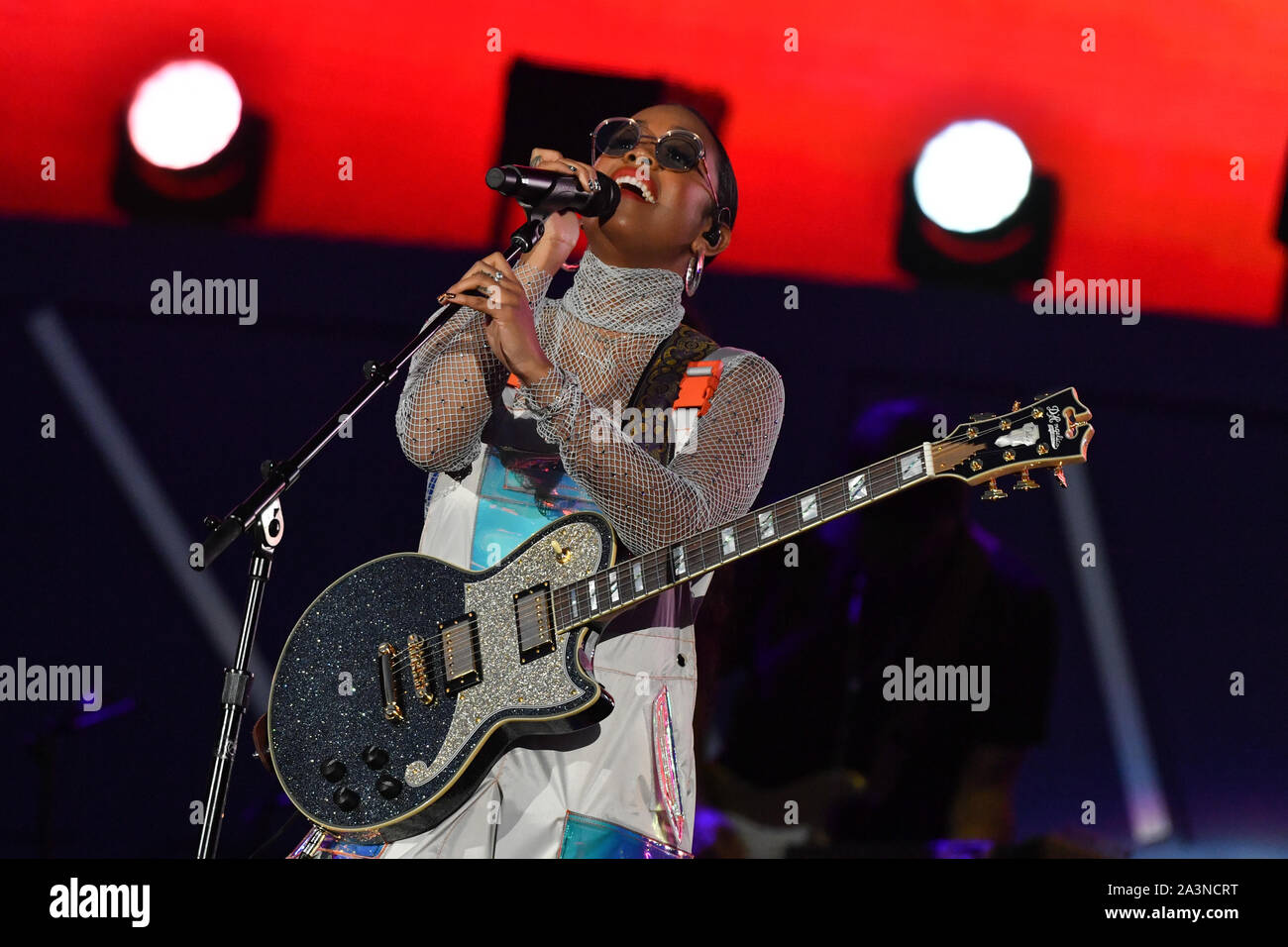 Globale Bürger Festival, Central Park, New York, USA - 28 Sep 2019 - H.E.R. Stockfoto