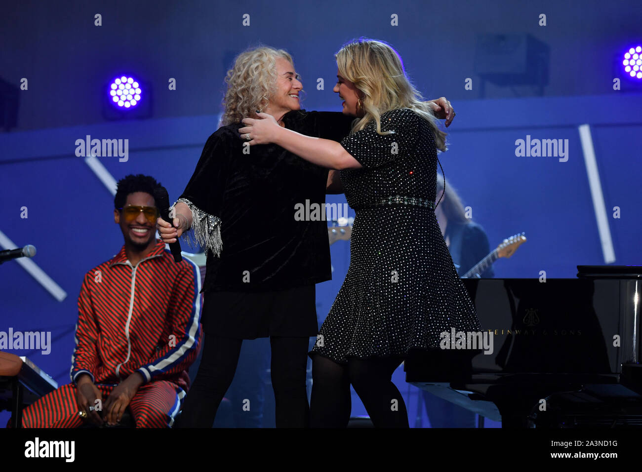 Globale Bürger Festival, Central Park, New York, USA - 28 Sep 2019 - Carole King, Kelly Clarkson Stockfoto