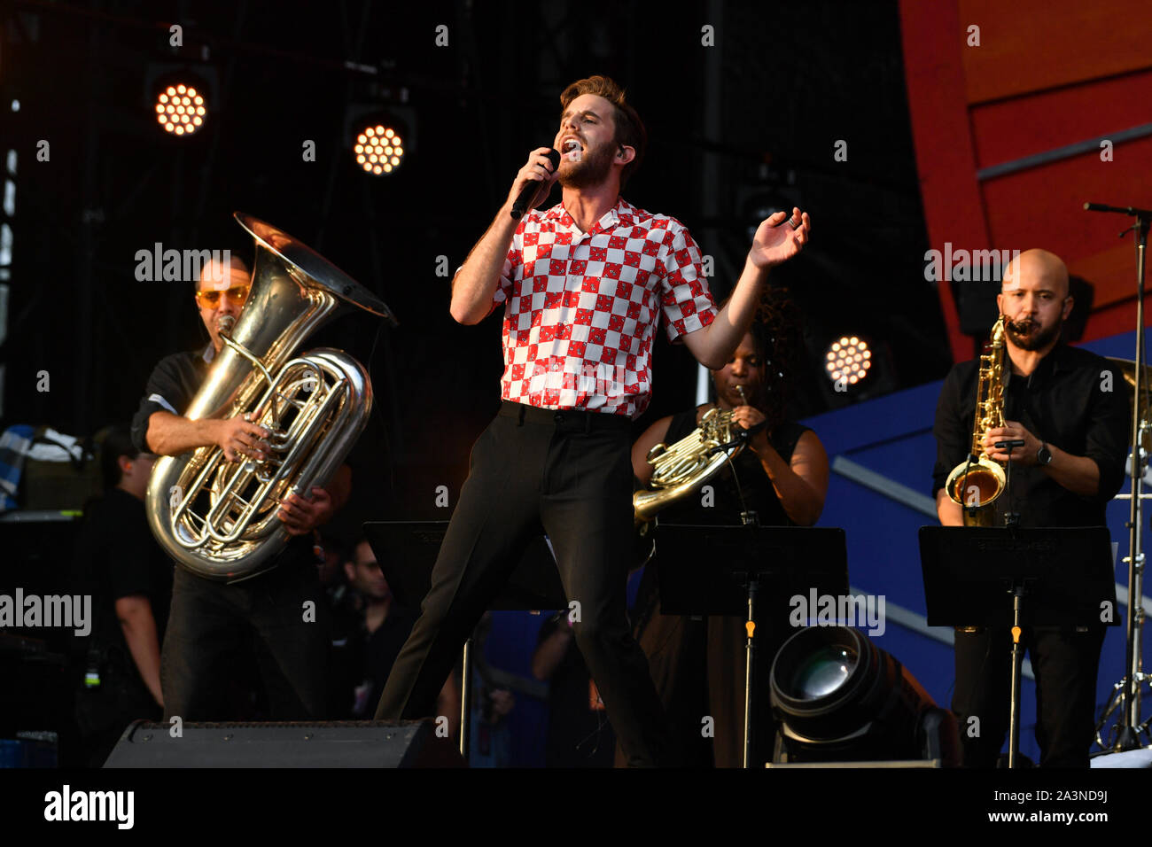 Globale Bürger Festival, Central Park, New York, USA - 28 Sep 2019 - Ben Platt Stockfoto