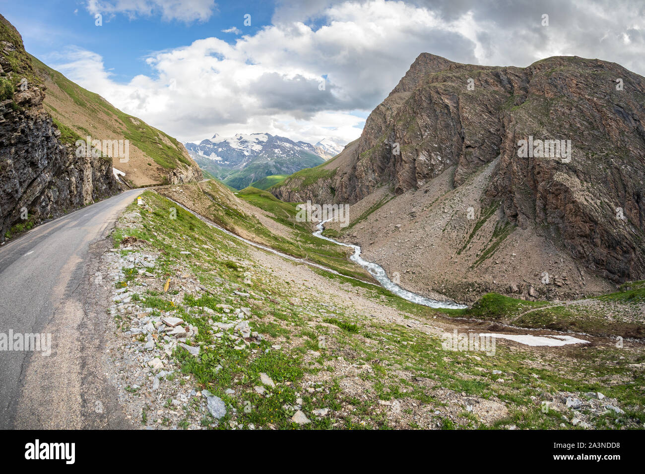 Bonneval-sur-Arc in der Region Auvergne-<unk> ône-Alpen, Frankreich Stockfoto
