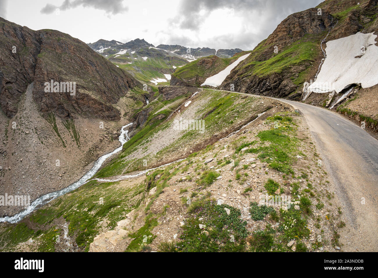 Bonneval-sur-Arc in der Region Auvergne-<unk> ône-Alpen, Frankreich Stockfoto