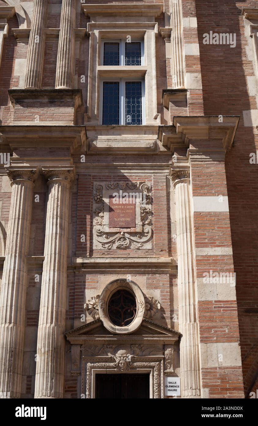 Hotel d'Assezat eine Renaissance Hotel Particulier im Jahre 1555 von dem Architekten Nicolas Bachelier, Gehäuse die Bemberg-stiftung Art Gallery, Toulouse. Stockfoto