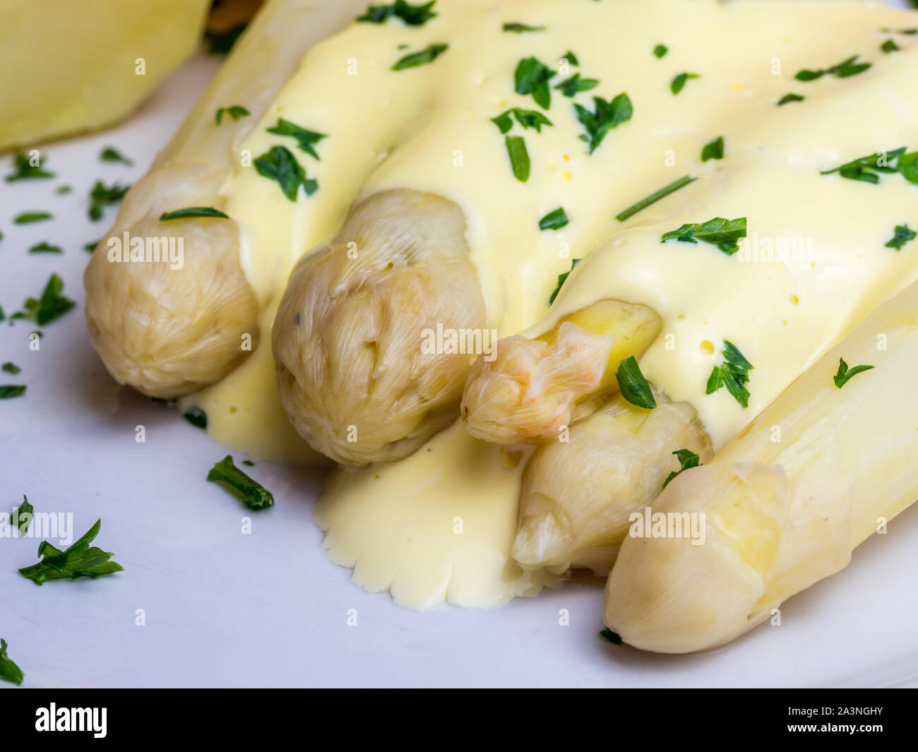 Spargel Zeit isoliert Stockfoto