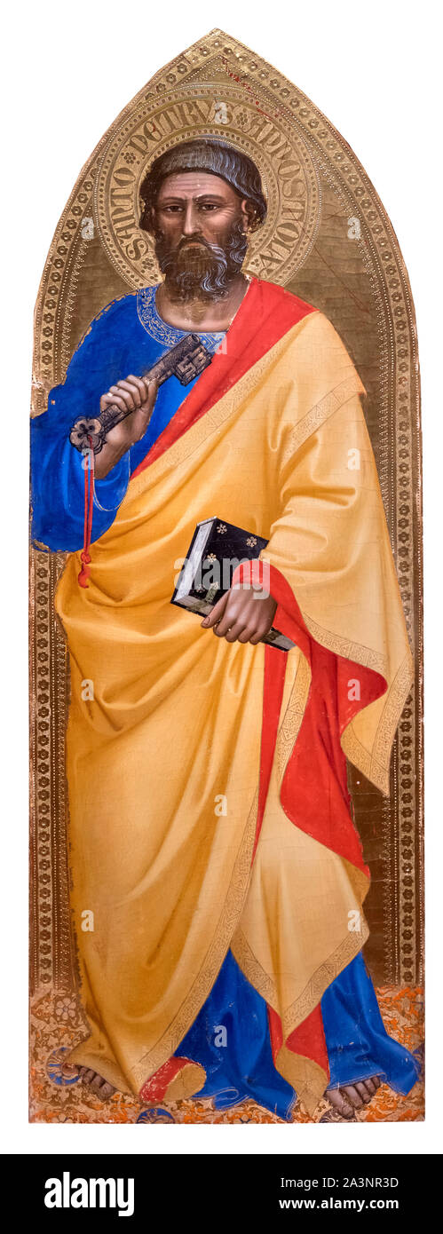 Der hl. Petrus von Nardo di Cione (1320-1365/1366), Tempera auf Panel, 1355-60 Stockfoto