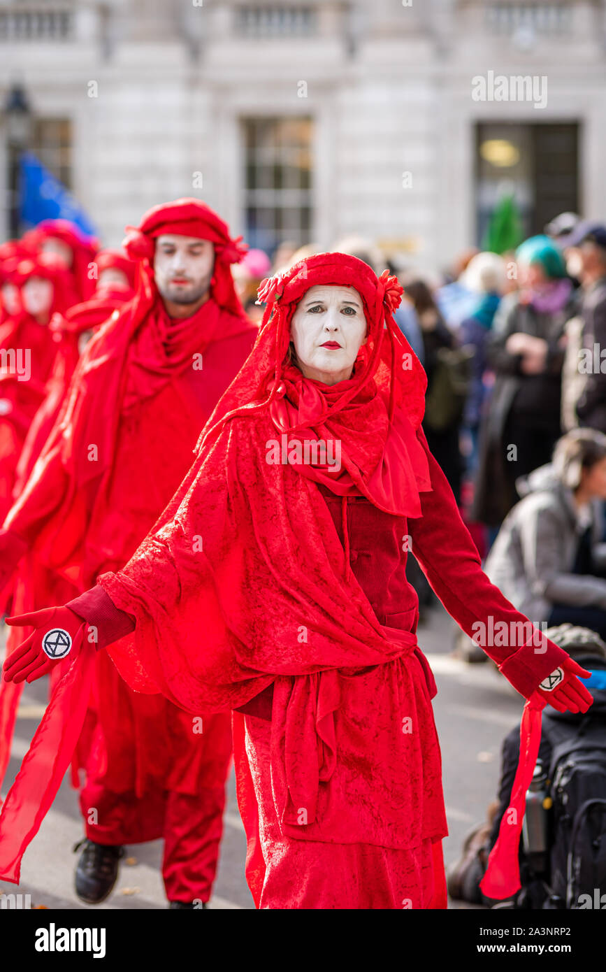 Aussterben Rebellion 9 Oct 2019, London Stockfoto