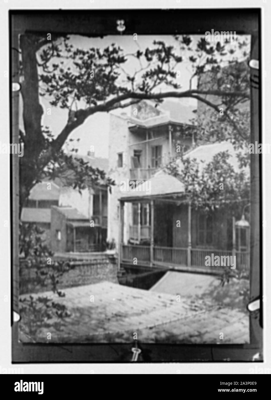 Slave Viertel und Magnolia (Terrasse Royale), New Orleans Stockfoto