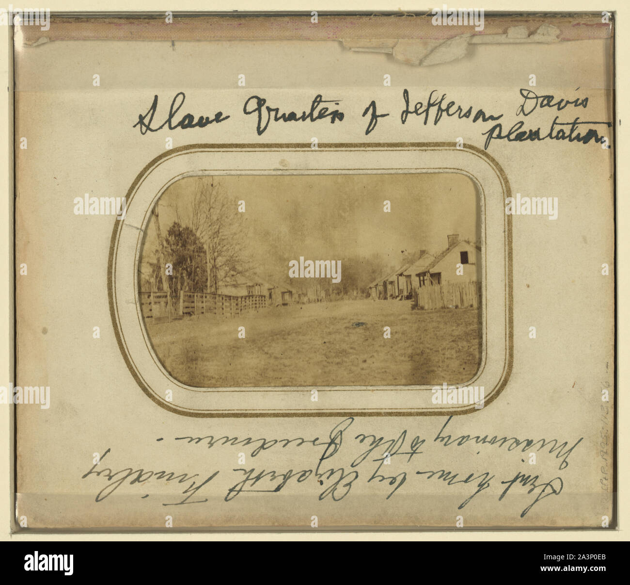 Slave Viertel von Jefferson Davis Plantage Stockfoto