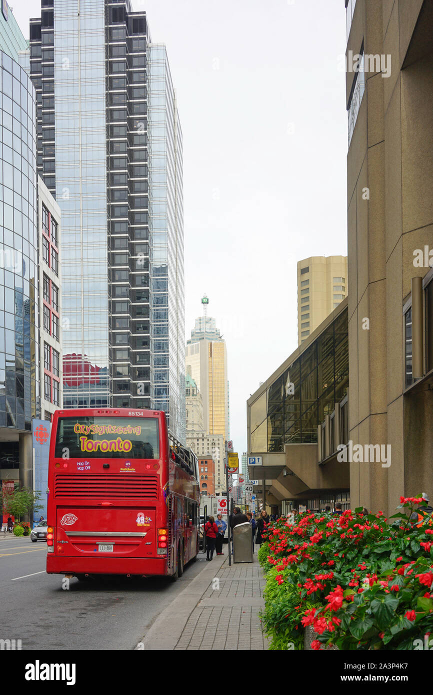 Queen Street in Toronto, Ontario, Kanada Stockfoto