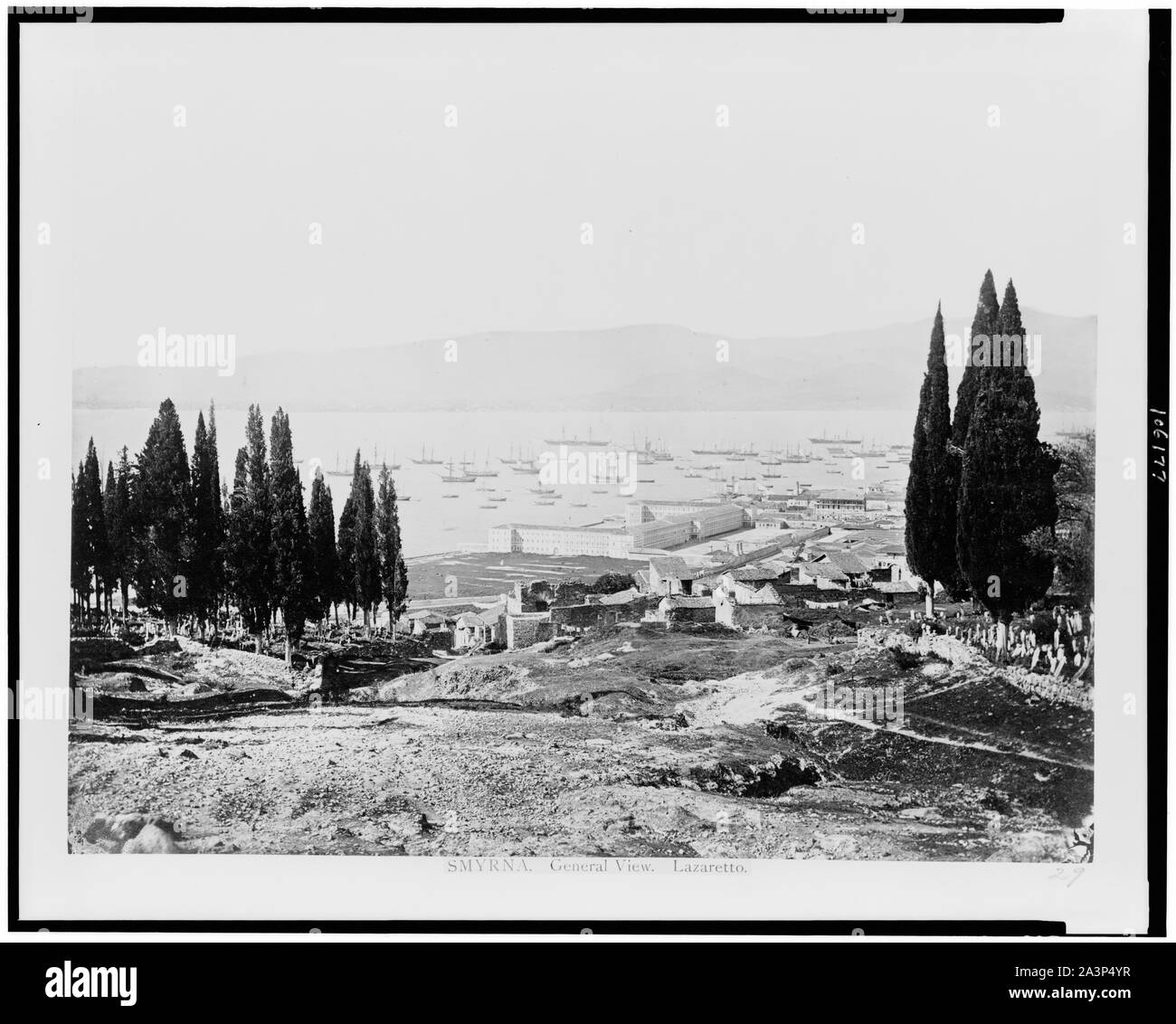 Smyrna. Allgemeine Ansicht. Lazaretto Stockfoto