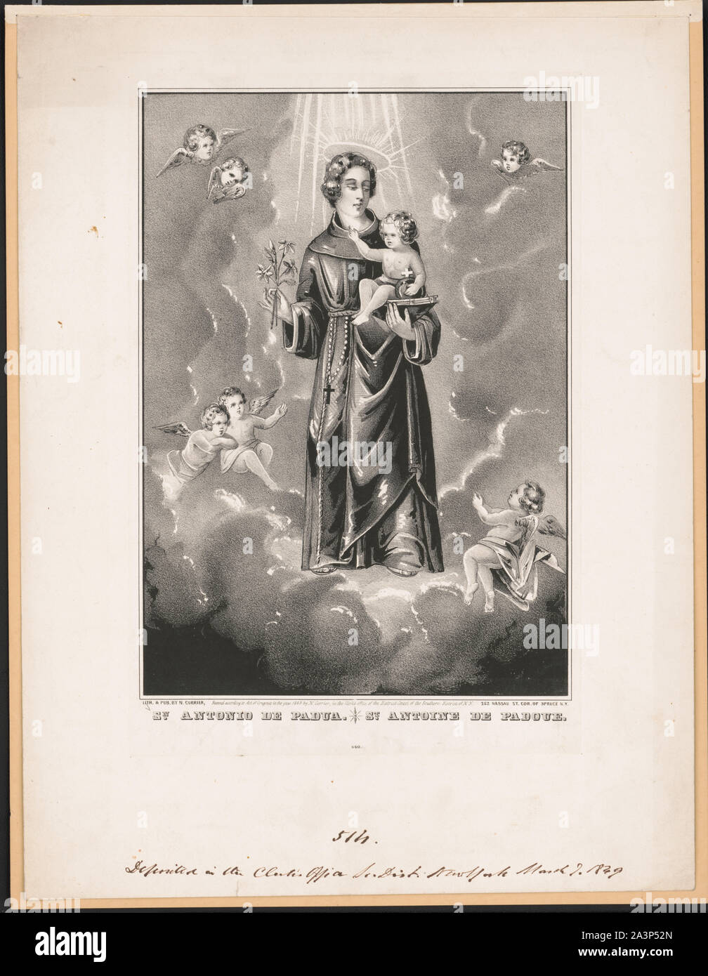 Sn. Antonio de Padua/St. Antoine de Padoue Stockfoto