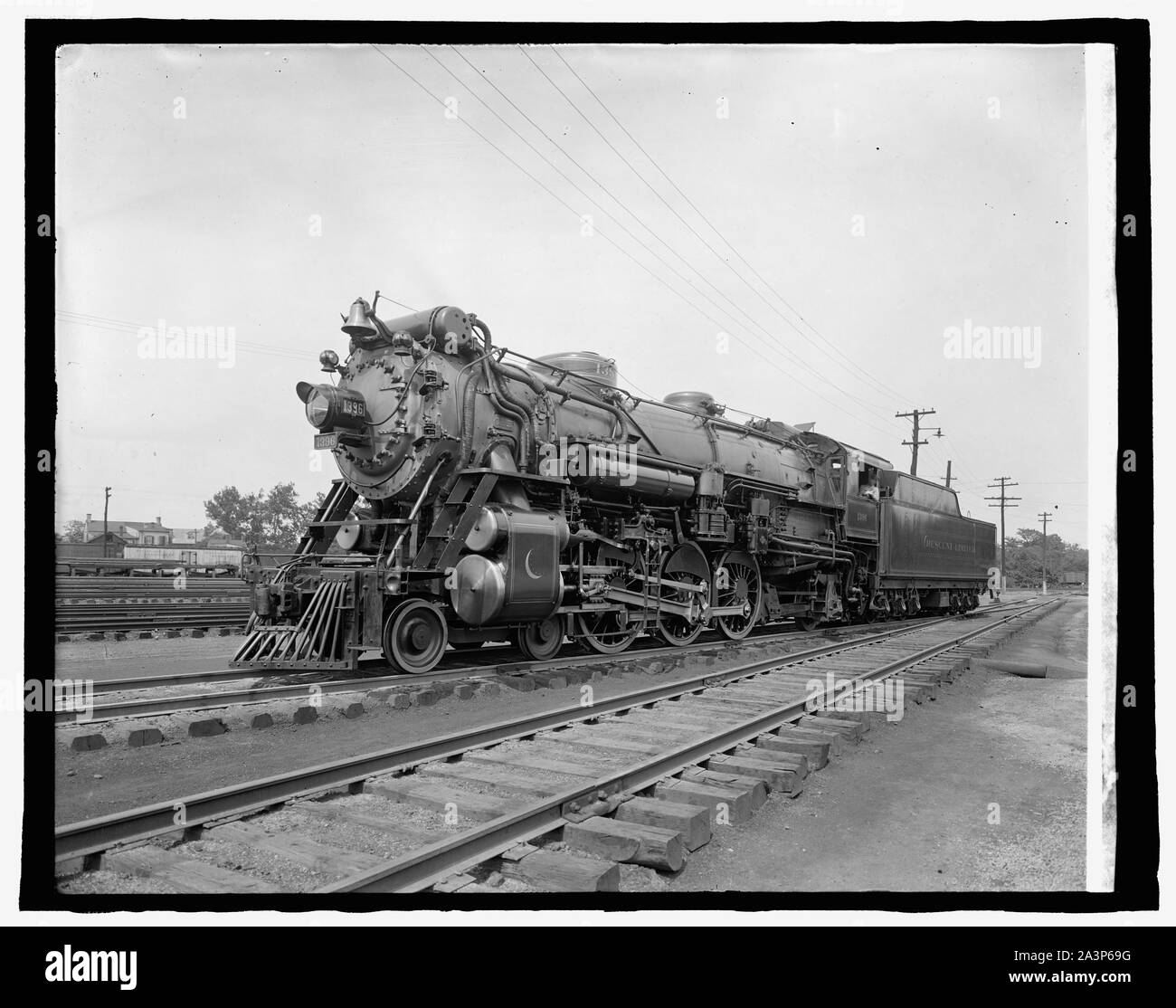 Also... R.R. Co.Crescent Lokomotive Stockfoto