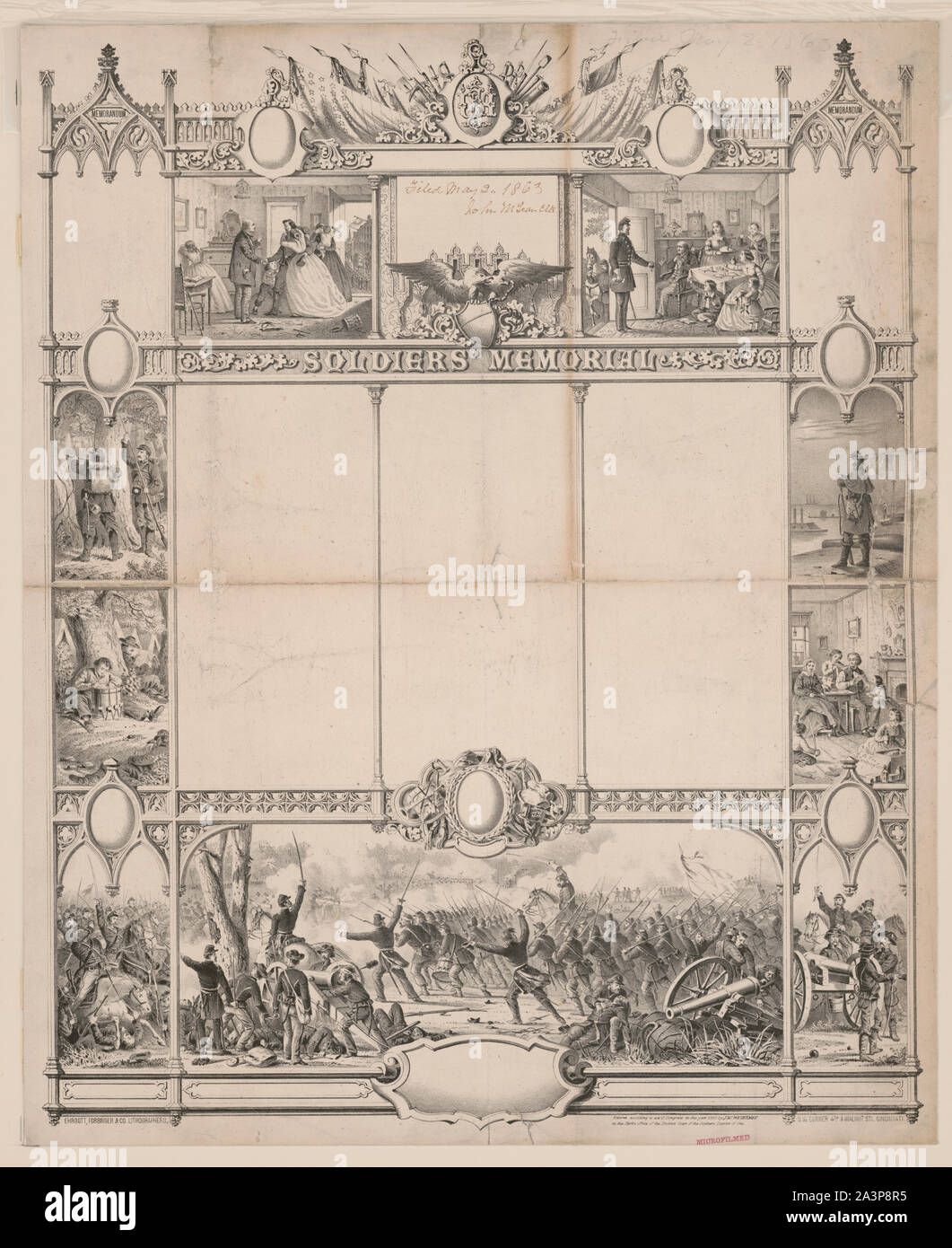 Soldaten' Memorial Stockfoto