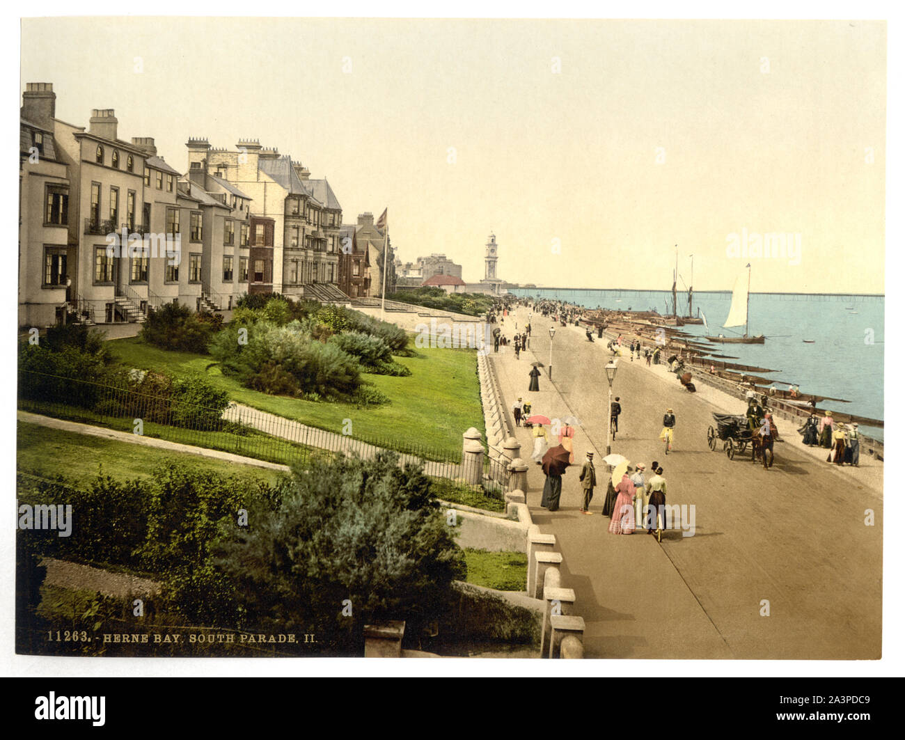 South Parade, II., Herne Bay, England ist Teil von: Blick auf den Britischen Inseln, in der Photochrom Print Collection. Stockfoto