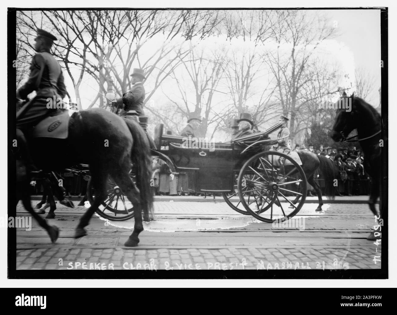 Lautsprecher-Clark und Vize-Pres't. Marshall Stockfoto