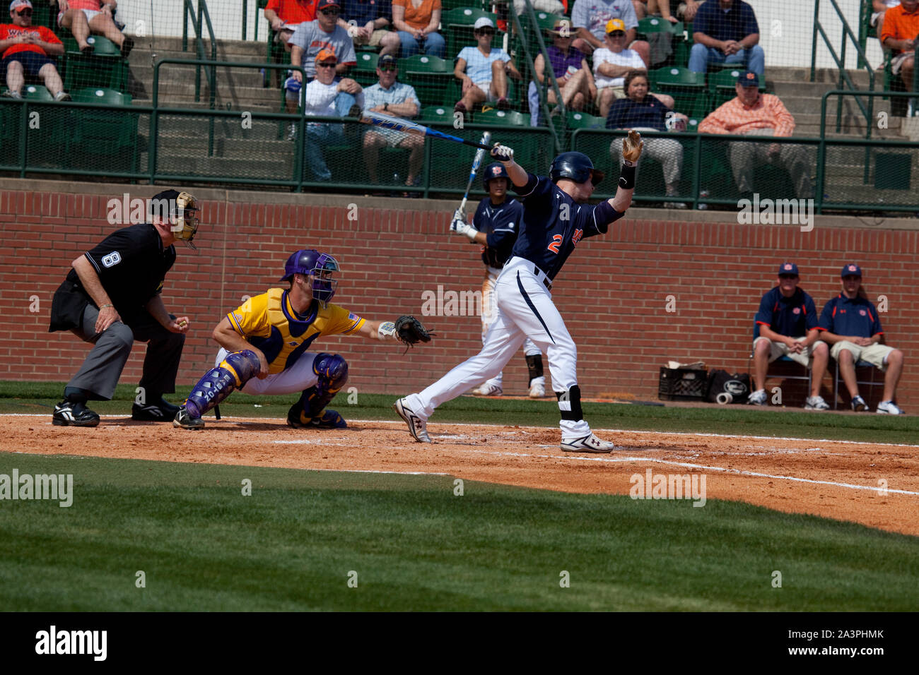 Feder Baseballspiel, Auburn University, Auburn, Alabama Stockfoto