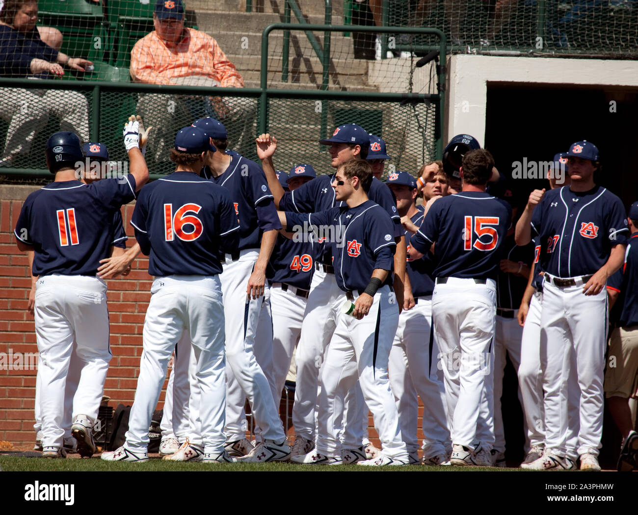 Feder Baseballspiel, Auburn University, Auburn, Alabama Stockfoto