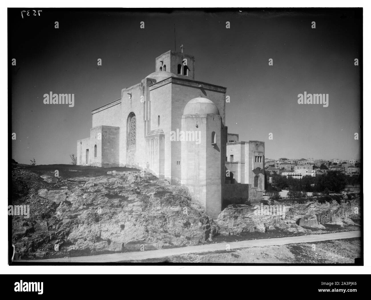 St. Andrews Kirche, Jerusalem. St. Andrew's Church aus dem Osten. Stockfoto