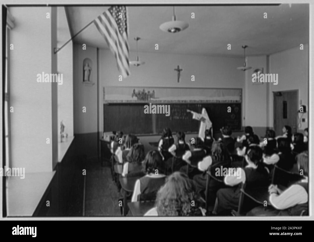St. Helena Kirche und Schule, Benedikt und Olmstead Aves., Bronx, New York. Stockfoto