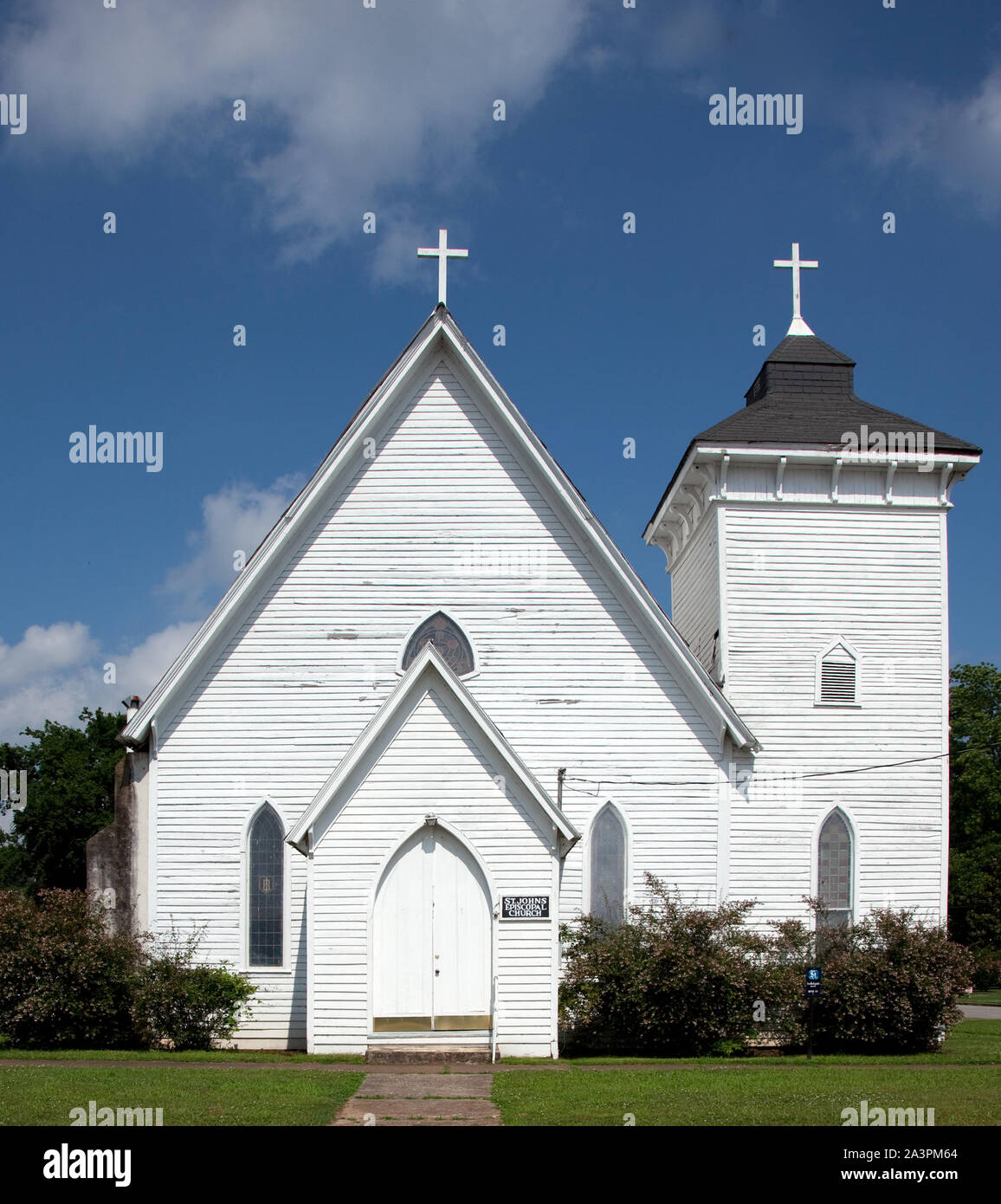 St. John's Episcopal Church, Tuscumbia, Alabama Stockfoto