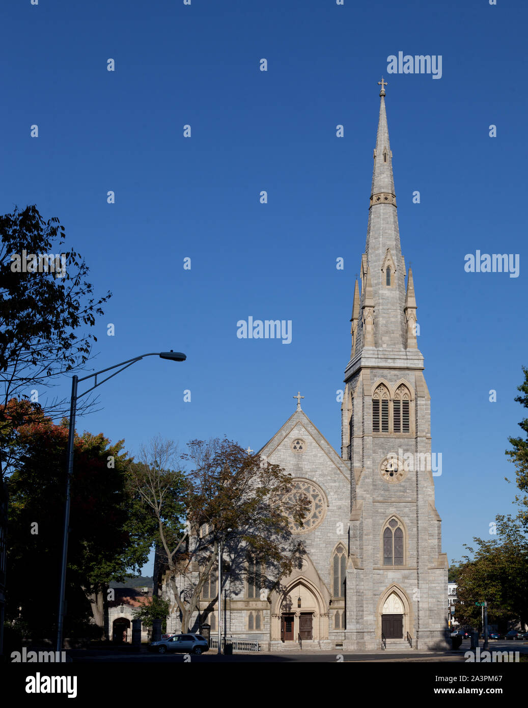 St. John's Episcopal Church, in Waterbury, Connecticut Stockfoto