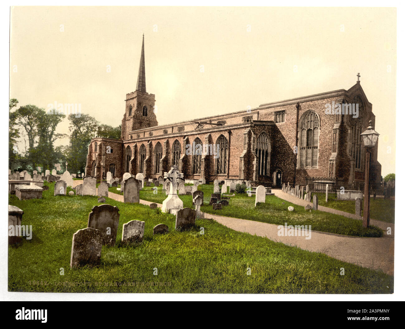 St. Margaret's Church, Lowestoft, England ist Teil von: Blick auf den Britischen Inseln, in der Photochrom Print Collection. Stockfoto