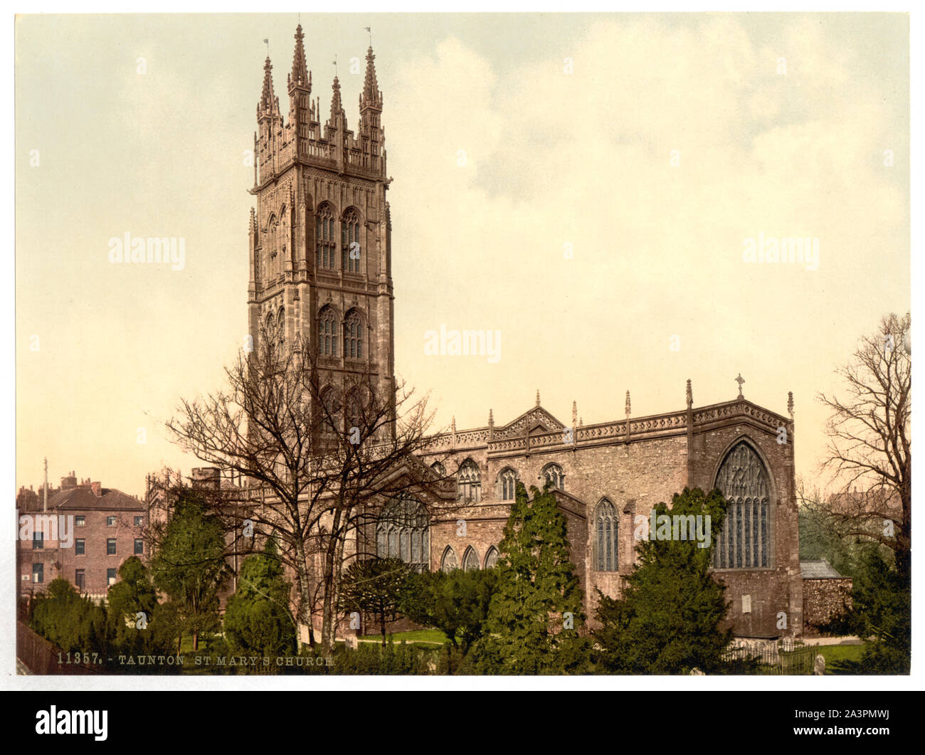 St. Mary's Church, Taunton, England Titel von den Detroit Publishing Co., Katalog J - Ausland abschnitt, Detroit, Mich.: Detroit Publishing Company, 1905. Drucken Art.Nr. 11357. Teil: Ansichten von England im Photochrom Print Collection. Stockfoto St. Mary's Church, Taunton, England Titel von den Detroit Publishing Co., Katalog J - Ausland abschnitt, Detroit, Mich.: Detroit Publishing Company, 1905. Drucken Art.Nr. 11357. Teil: Ansichten von England im Photochrom Print Collection. Stockfoto