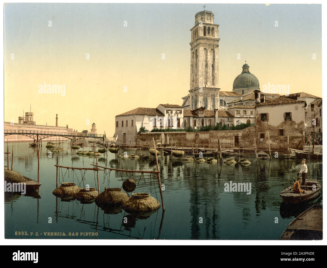 St. Peter's Kirche, Venedig, Italien Drucken. 6993. Stockfoto
