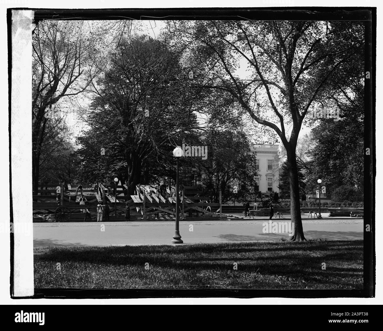 Steht im White House, 5/1/23. Stockfoto